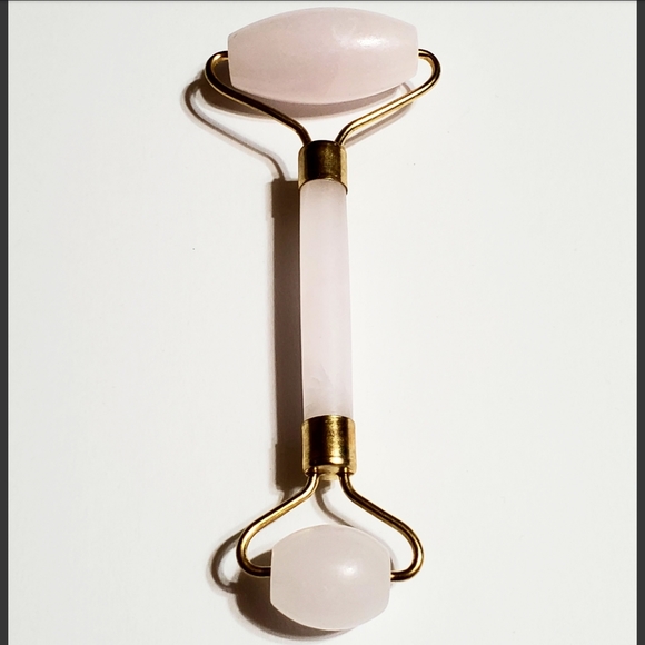 Rose Quartz Facial Roller Massager w/Dual Ends, Will Feel So Cool To Your Face - Picture 7 of 7